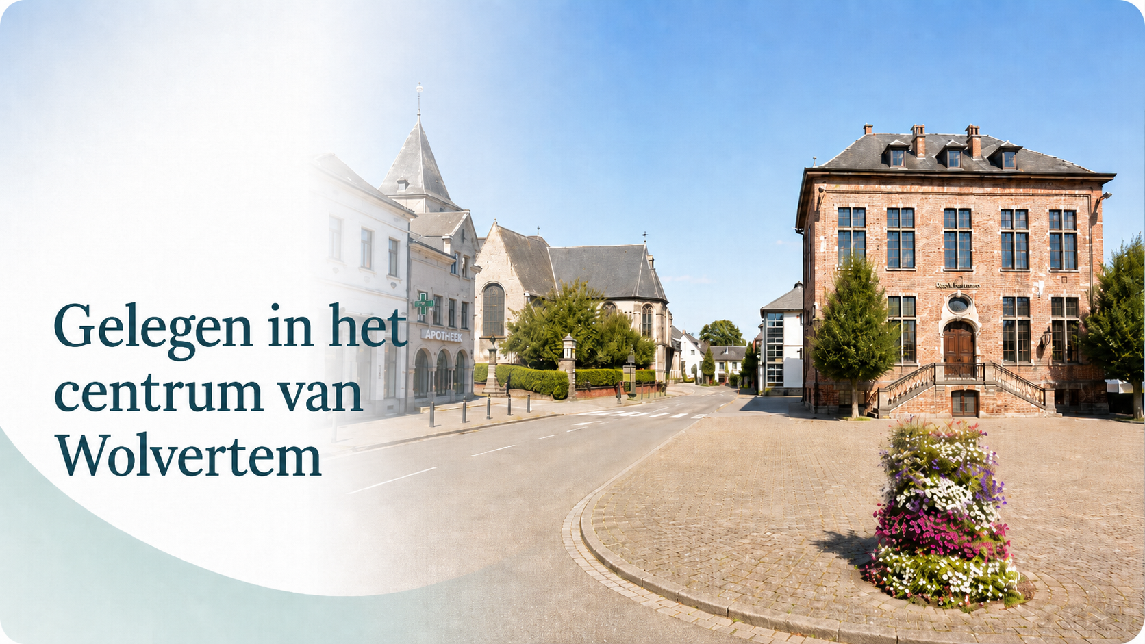 Gelegen in het centrum van Wolvertem